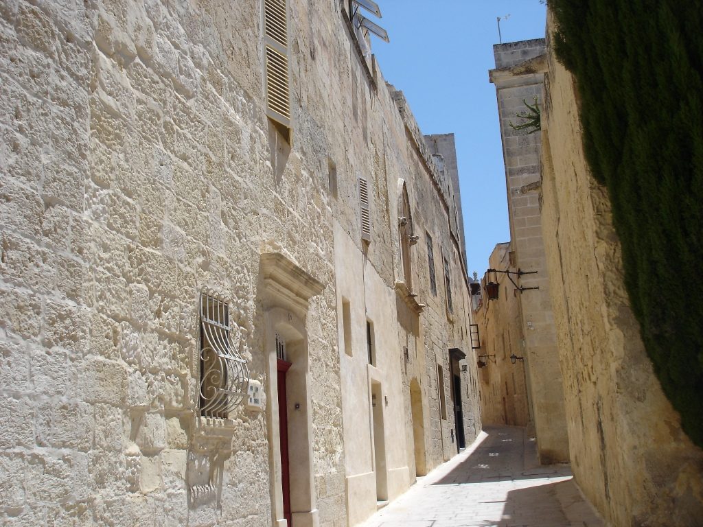 Mdina kitsad tänavad